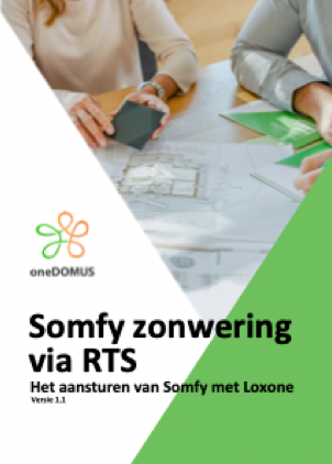 Aansluitschema Somfy RTS op Loxone